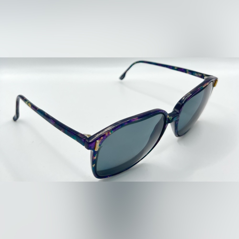 Vintage Lawrence Eyewear 712 Multi-color Oval Horn-Rimmed Sunglasses Frames Only